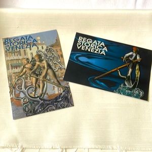 Set of 2 Venezia Italy postcards unused